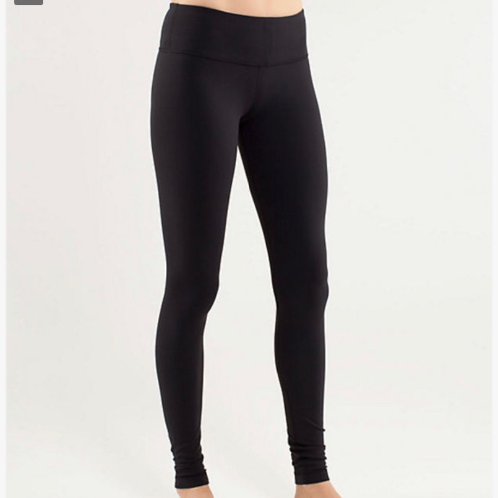 Lululemon fold over black leggings